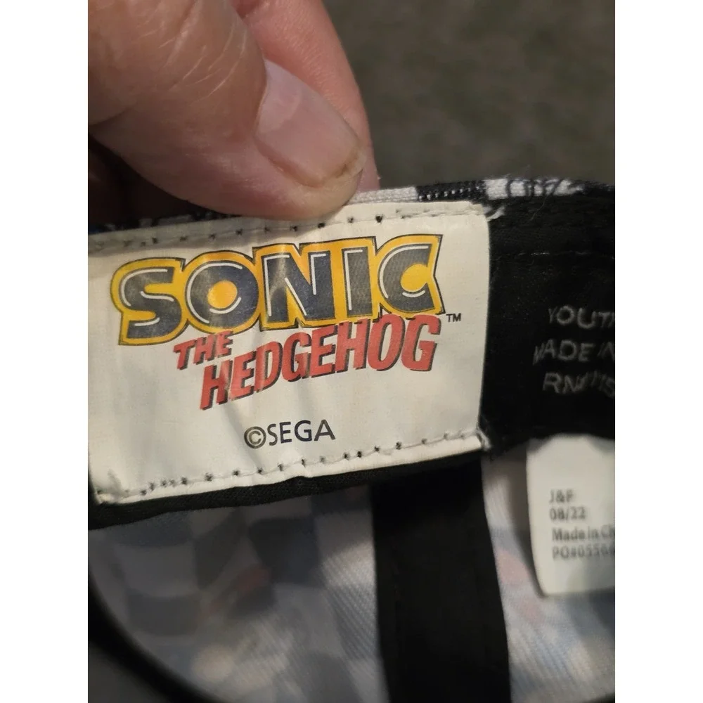 Sonic Hedgehog Childs Adjustable Hat.